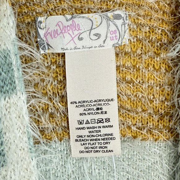 NWT Free People Aztec Patterned Kimono With Fringe, OS - Picture 9 of 11